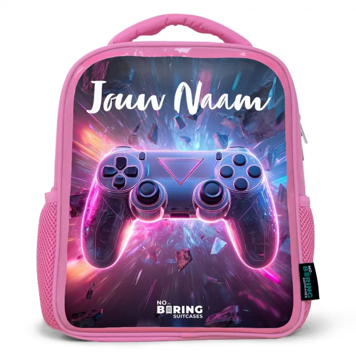 Controller - Neon - Game Kinderrugzak - Roze middel -3d