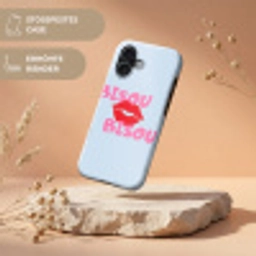 Lippen - Bisou - Blauw Toughcase MagSafe Apple iPhone 17 klein -USP_RandenV_DE