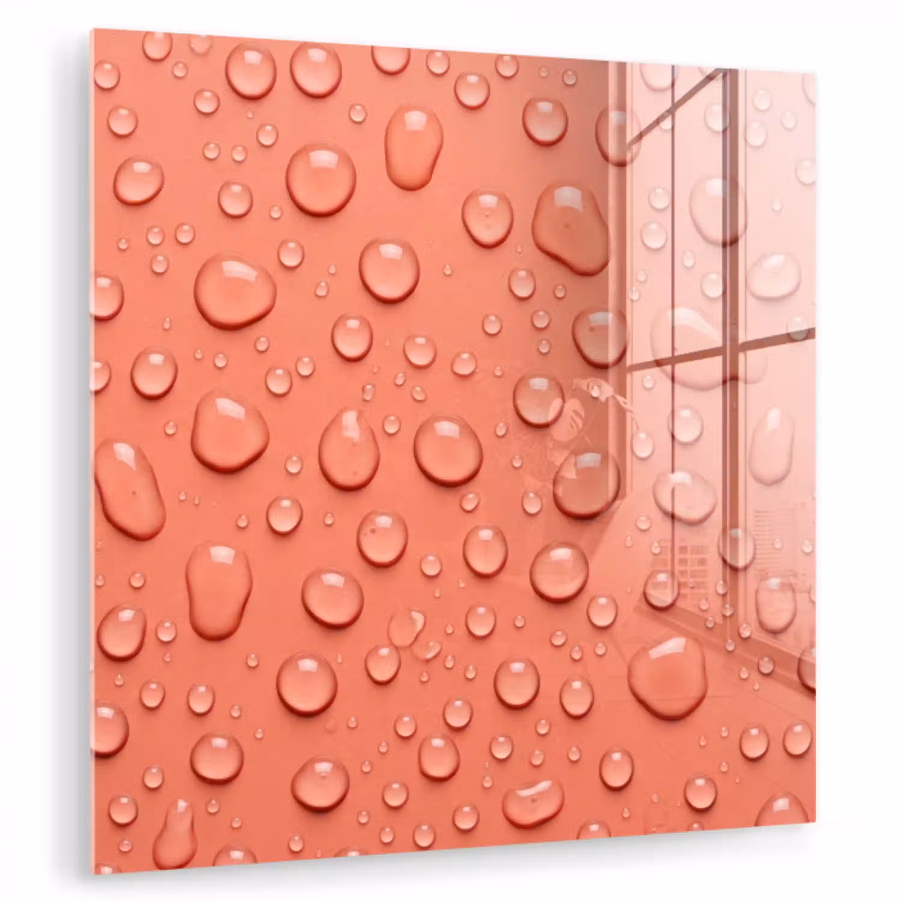 Water - Druppels - Roze plexiglas 5mm klein -zzzproduct_nieuw