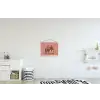 Illustratie - Bankje - Personen - Minimalistisch textielposter latten blank klein -kinderkamer