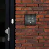 Donker hout - Sierlijk Naambord Vierkant klein -sfeer1-XS