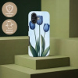 Tulpen - Blauw - Bladeren Toughcase MagSafe Apple iPhone 17 klein -USP_PrintM_DE