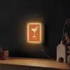 Cocktail - Oranje - Zomer - Quote Light Box met kabel (Wandlamp) klein -sfeer1