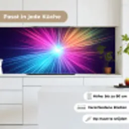 Abstract - Light - Burst - Modern - Colorful keuken achterwand 2 middel -sfeer4_DE