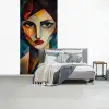 Portret - Abstract - Vormen fotobehang vinyl groot -slaapkamer