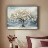 Boom - Winter - Levensboom - Modern - Goud Textielframe zwart klein -sfeer1