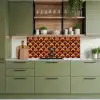 Patroon - Retro - Kleurrijk keuken achterwand 2 middel 871 -sfeer3