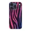 Zebraprint - Roze - Paars - Dierenprint Telefoonhoesje iPhone 17 Pro klein -3d