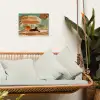 Panter - Zwart - Strand - Parasol tuinposter los doek klein -sfeer7