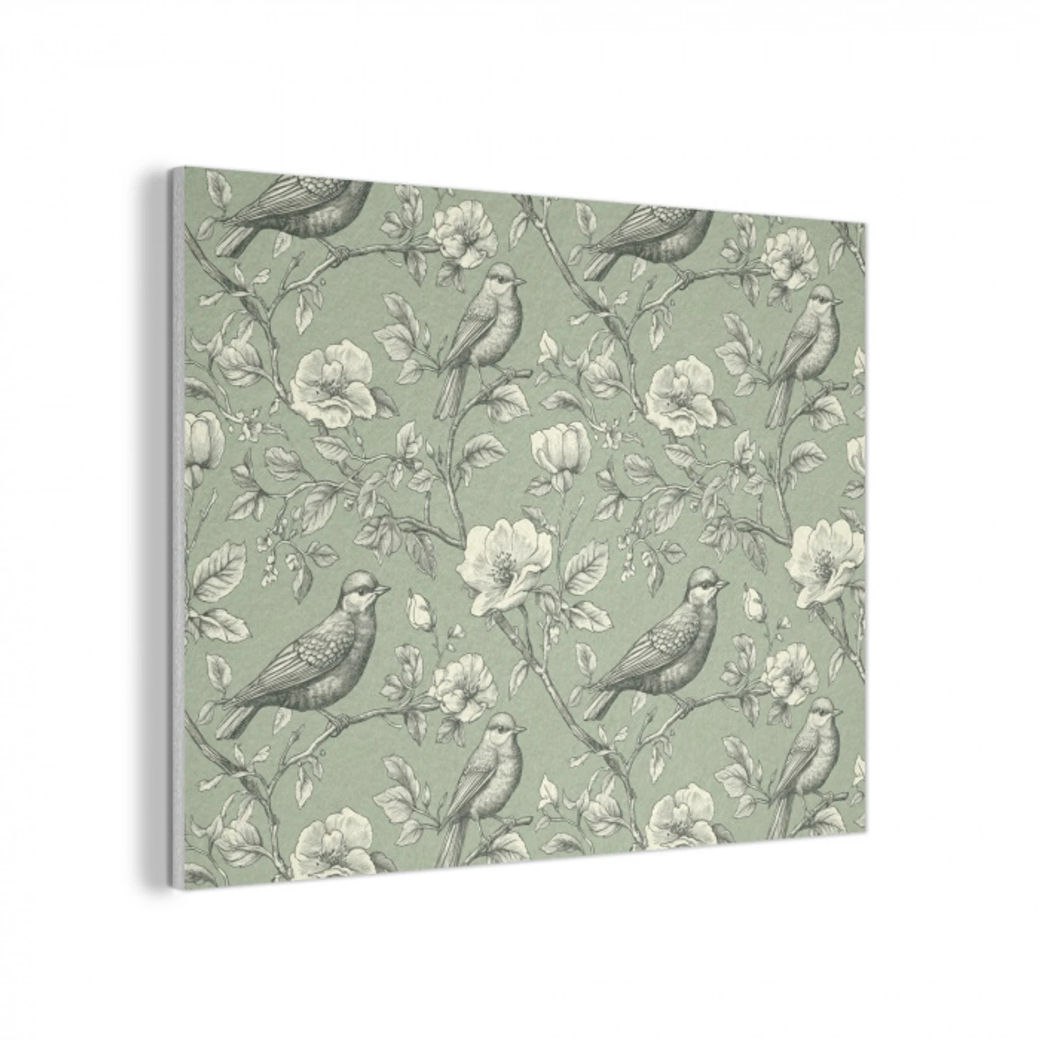 Klassiek - Botanisch - Groen PET vilt klein 837 -3d