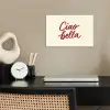 Ciao bella - Rood - Wit - Minimalistisch poster papier klein -sfeer1
