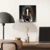 Paard - Dieren - Zwart - Luxe - Modern aluminium wit klein -sfeer5