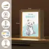 Panda - Blauw - Quote - 'You are smart' Light Box met kabel klein -USP_NL