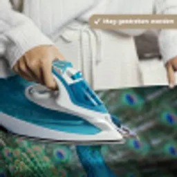 Pauw - Veren - Blauw Wandkleed katoen middel -sfeer9
