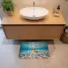 Duikbril - Eend - Water Badmat klein -sfeer1