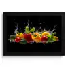 Paprika - Water - Groente - Zwart KitchenYeah - Keuken - Fotolijst klein -3d