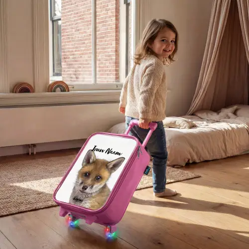 Victor Vos Kinderkoffer - Roze klein -sfeer1