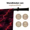 Rood - Onweer - Bliksem - Wolken Wandkleed katoen klein 269 -sfeer2