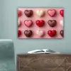 Macarons - Hartjes - Kleurrijk - Roze canvas 2cm klein -sfeer4