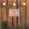 Glazen - Bloem - Roze tuinposter los doek klein -sfeer1