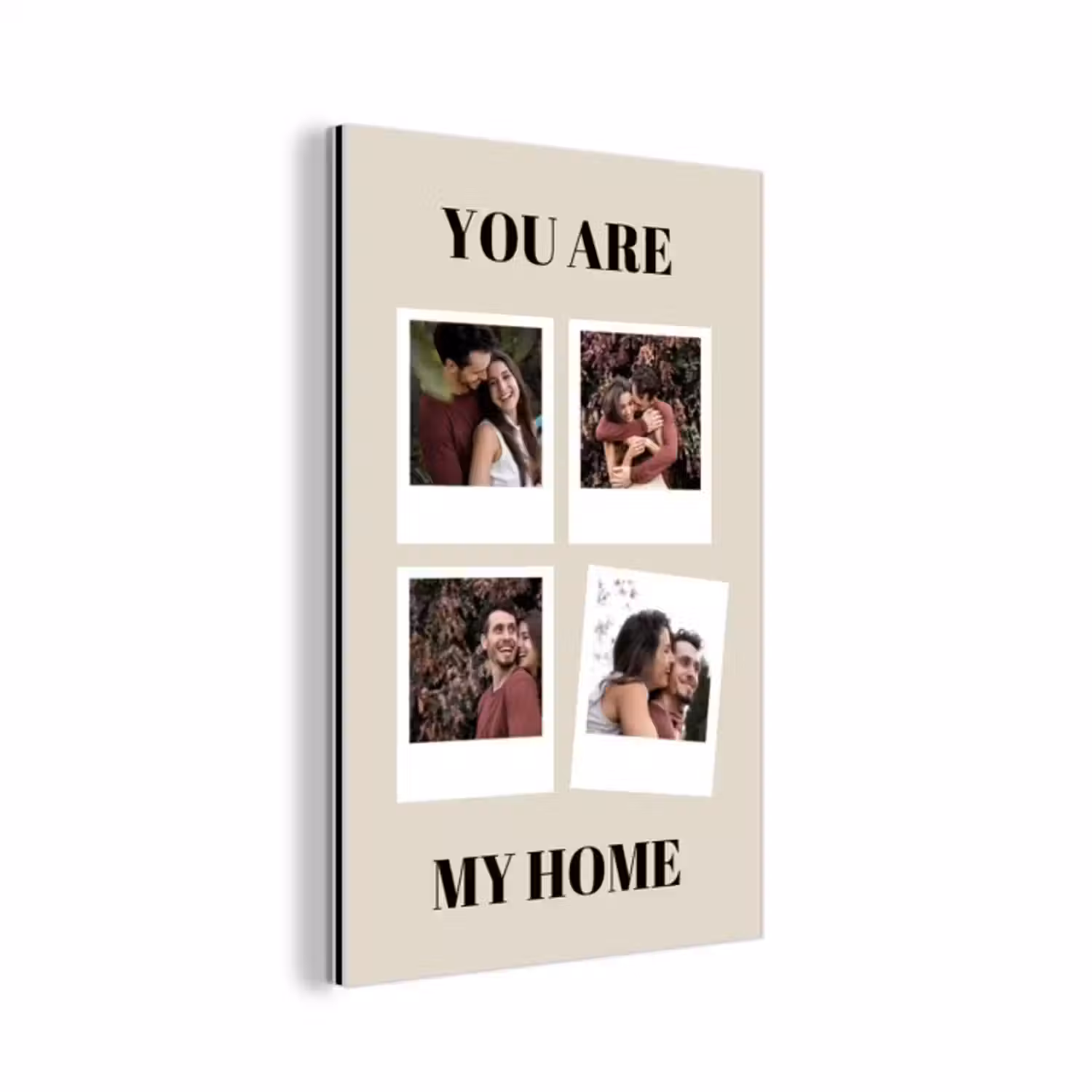 Aluminium schilderij - You Are My Home - Collage