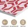 Roze - Rood - Geometrisch - Patroon PET vilt klein 837 -closeup_NL