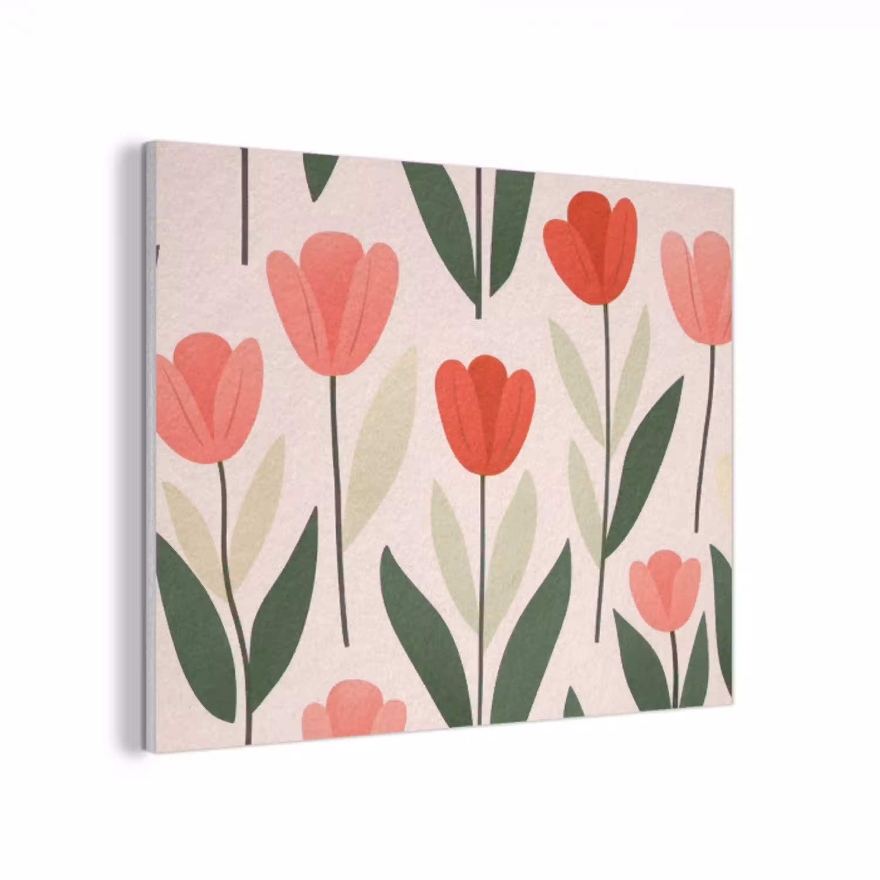 Tulpen - Modern - Roze PET vilt klein -3d