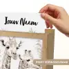 Giraffe - Bladeren - Bruin - Jungle - Kind Light Box met kabel (Kinderlampje) klein -USP_websiteprintNL