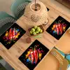 Peper - Graffiti - Verf - Abstract - Modern - Kleurrijk Placemat vinyl groot -zzsfeer5_Kitchenyeah-website