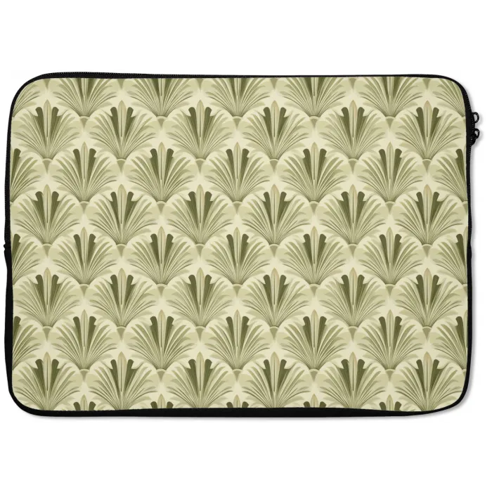 Klassiek - Waaier - Groen laptophoes neopreen klein 279 -zkaufland3dotto