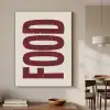 Eten - Japandi - Rood - Decoratie Textielframe zwart klein -sfeer2