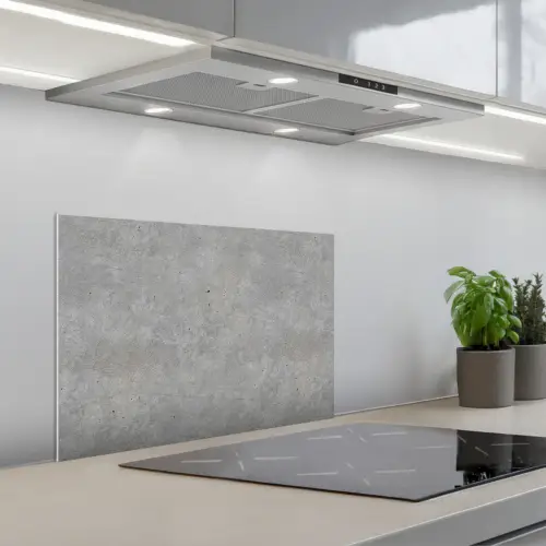Beton - Patronen - Industrieel keuken achterwand spatscherm klein 900 -3d_schuin