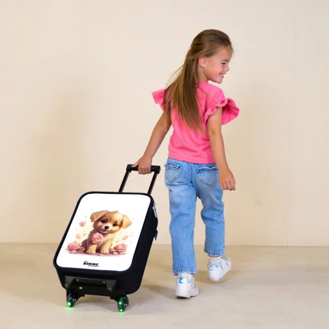 Popke puppy Kinderkoffer - Zwart klein -sfeer1