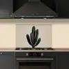 Cactus - Subtiel - Groen keuken achterwand spatscherm klein -sfeer1