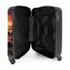 Rotsachtig strand bij zonsondergang NBS - Handbagage koffer - Unisex middel -binnenkant