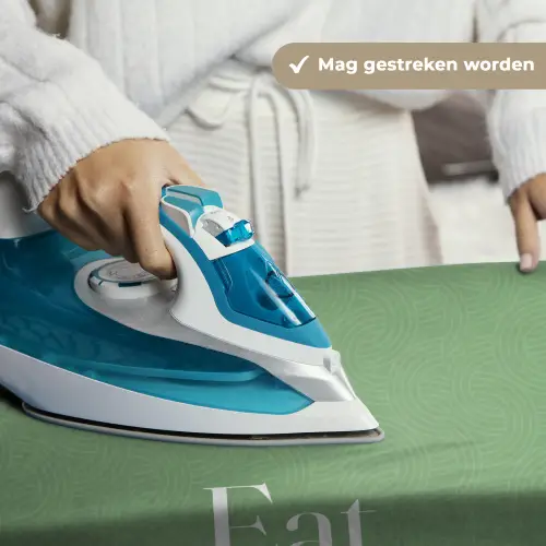 Eten - Drinken - Tekst - Mintgroen Wandkleed katoen klein -sfeer9
