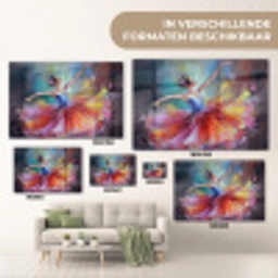 Schilderij - Olieverf - Dans - Ballerina plexiglas 5mm klein -sfeer7