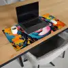 Vrouw - Bril - Kleuren - Graffiti Muismat XXL klein -sfeer1