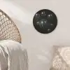 Discoballen - Minimalistisch - Zwart Akoestische PET Vilt - Rond klein -sfeer4