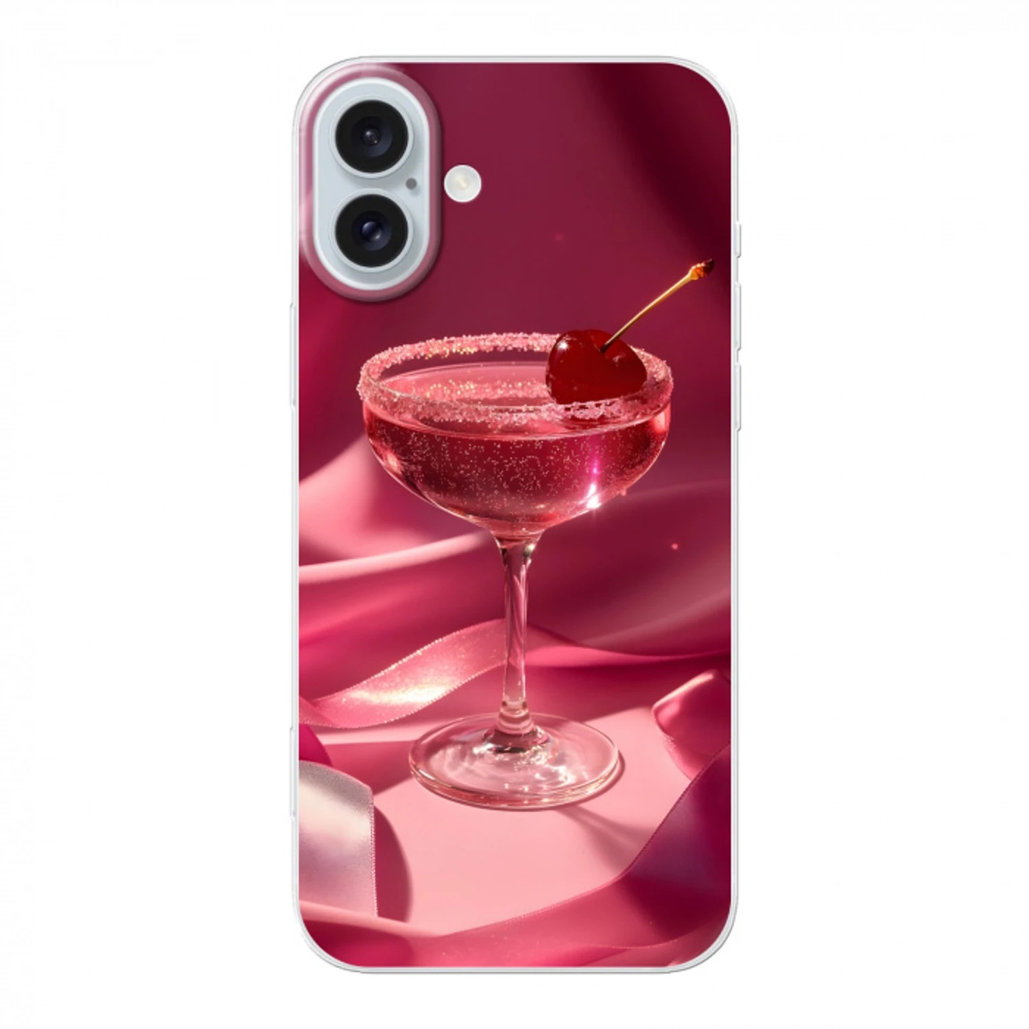 Cocktail - Pink - Luxe Apple iPhone 16 Plus klein -3d