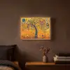 Abstract - Boom - Levensboom - Modern Light Box met batterij (Wandlamp) middel -sfeer4
