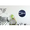 Kreeft - Porselein - Delfts - Blauw Wandcirkel aluminium klein -kinderkamer