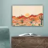 Landschap - Heuvels - Zonsondergang canvas 2cm klein -sfeer4