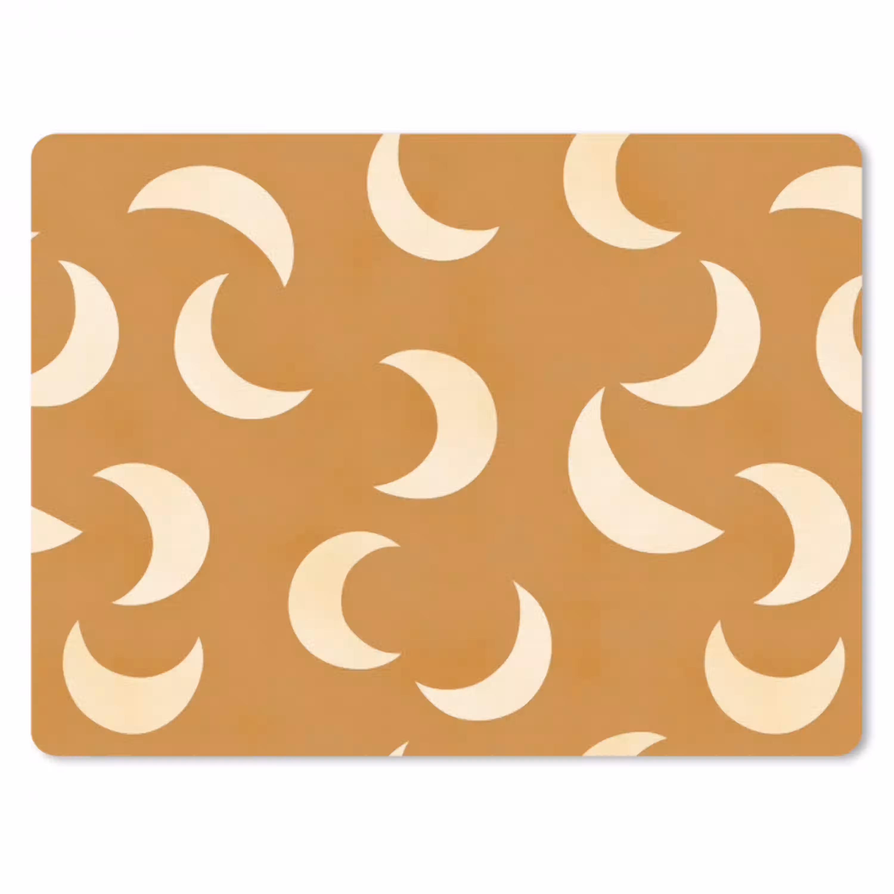 Manen - Patroon - Oker muismat rubber klein 262 -3d