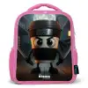 Capuchino Assassino Kinderrugzak - Roze middel -3d