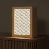 Touw - Gebreid - Beige Light Box met kabel (Tafellamp) klein 925 -z3d_website