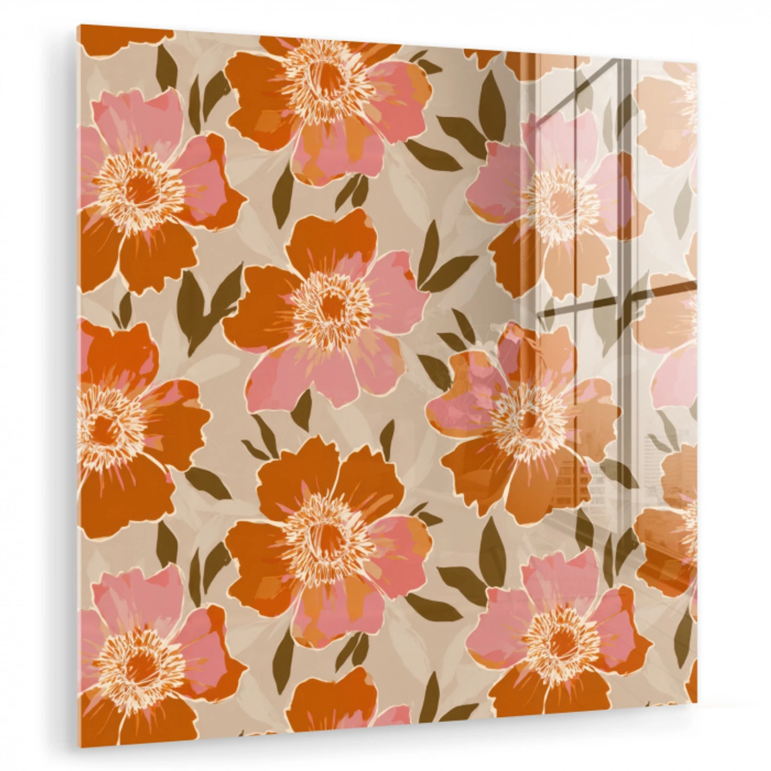Bloemen - Motief - Retro plexiglas 5mm klein 11 -zzzproduct_nieuw