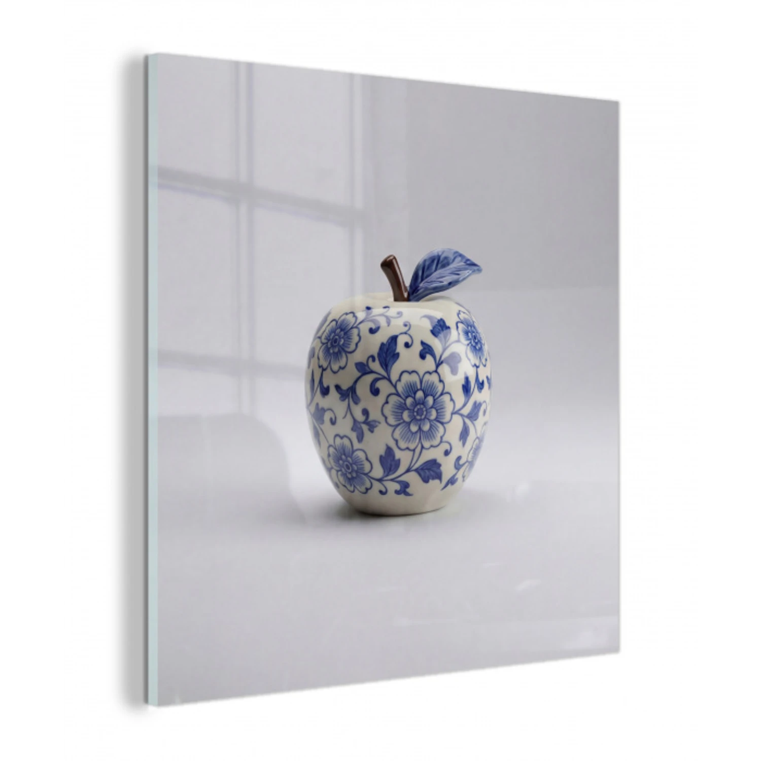 Appel - Blauw - Klassiek plexiglas 5mm klein -z3d