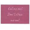 eat me out don't stress me out - Roze - Minimalistisch Deurmat klein -zkaufland3d