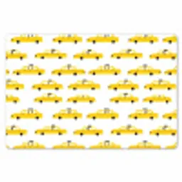 Taxi - Iconisch - Geel Placemat vinyl groot 368 -zzsfeer1_Kitchenyeah-website